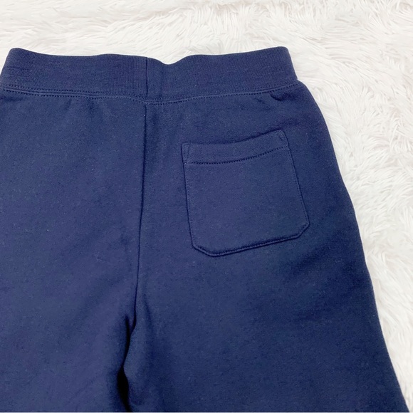 Polo Ralph Lauren boy's draw string fleece short navy blue pockets - Picture 4 of 6